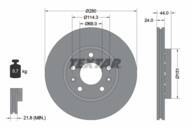 92195505 TEX - Tarcza hamulcowa TEXTAR /przód/ RENAULT MEGANE 08-