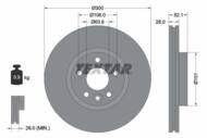 92196905 TEX - Tarcza hamulcowa TEXTAR /przód/ FORD MONDEO 1.6-2.5 07-15