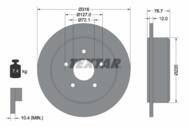 92227700 TEX - Tarcza hamulcowa TEXTAR /tył/ JEEP WRANGLER 10-