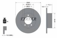 92228700 TEX - Tarcza hamulcowa TEXTAR /tył/ RENAULT MASTER 10- FWD