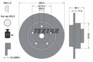 92232603 TEX - Tarcza hamulcowa TEXTAR /tył/ RENAULT GRAND SCENIC 09- KPL Z ŁOŻYSKIEM ABS