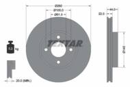 92239903 TEX - Tarcza hamulcowa TEXTAR /przód/ NISSAN MICRA K13 10-