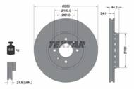 92254603 TEX - Tarcza hamulcowa TEXTAR /przód/ RENAULT CAPTUR/KANGOO/LAGUNA/MEGANE/SCENIC 96-