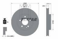 92254803 TEX - Tarcza hamulcowa TEXTAR /przód/ DB W246/W176 220CDI 13-