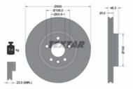 92255703 TEX - Tarcza hamulcowa TEXTAR /przód/ VOLVO V40 12-