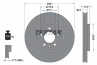 92256803 TEX - Tarcza hamulcowa TEXTAR /przód/ GM ZAFIRA C 11- KOŁA 17