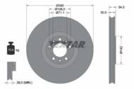 92268203 TEX - Tarcza hamulcowa TEXTAR /przód/ PSA RCZ 1.6 16V/2.0 HDI 10-