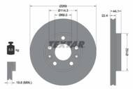 92272603 TEX - Tarcza hamulcowa TEXTAR /przód/ DACIA DUSTER 1.5DCI/1.6 16V 10-