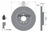 92278403 TEX - Tarcza hamulcowa TEXTAR /tył/ LANDROVER RANGE ROVER 3.0-5.0 4X4 13-