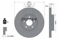 92282905 TEX - Tarcza hamulcowa TEXTAR /przód/ VAG A4/A5 2.0-3.0 TDI/TFSI 07-