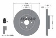 92287603 TEX - Tarcza hamulcowa TEXTAR /przód/ TOYOTA YARIS 1.5 HYBRID 12-