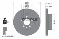 92288403 TEX - Tarcza hamulcowa TEXTAR /przód/ VAG CRAFTER 2.0 TDI 16-