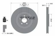 92290405 TEX - Tarcza hamulcowa TEXTAR /tył/ VAG Q7 3.0-4.0 TDI 15-