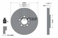 92293903 TEX - Tarcza hamulcowa TEXTAR /przód/ FIAT 500X 1.4-1.6/1.6-2.0 D 4X4 14-