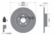 92295105 TEX - Tarcza hamulcowa TEXTAR /tył/ VOLVO S90/V90/XC60 2.0 16-