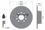 92300003 TEX - Tarcza hamulcowa TEXTAR /tył/ VAG KAROQ 1.0-1.5 TSI/1.6-2.0 TDI 17-