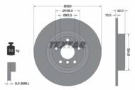 92309505 TEX - Tarcza hamulcowa TEXTAR /tył/ JAGUAR XE/XF 2.0 D 15-