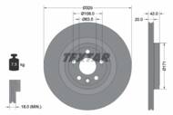 92314305 TEX - Tarcza hamulcowa TEXTAR /tył/ LAND ROVER DISCOVERY/RANGE ROVER 2.0-3.0 14-