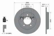 92314403 TEX - Tarcza hamulcowa TEXTAR /tył/ HYUNDAI ELANTRA 1.6-2.0 GDI 15-