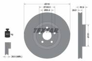 92317203 TEX - Tarcza hamulcowa TEXTAR /przód/ FORD GALAXY/S-MAX 1.5-2.0 15-