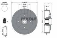 94041200 TEX - Bęben hamulcowy TEXTAR /tył/ /z łożyskie PSA C2/C3 1.1-1.6 02-