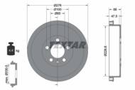 94044600 TEX - Bęben hamulcowy TEXTAR /tył/ VAG RAPID 1.2-1.4 TSI/1.4-1.6 TDI 15-