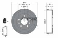 94045500 TEX - Bęben hamulcowy TEXTAR /tył/ DACIA DUSTER 1.2-1.6 10-