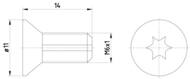 TPM0012 TEX - Śruba tarczy hamulcowej TEXTAR /przód/tył/ /kpl 2szt./ PSA 106/205/206/207/208/301/307/308/407/508/1