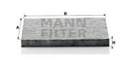 CUK2035 - Filtr kabinowy MANN /węglowy/ 