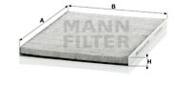 CUK3059 - Filtr kabinowy MANN /węglowy/ OPEL