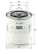 W1130/3 - Filtr oleju MANN 
