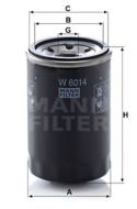 W6014 - Filtr oleju MANN ALFA ROMEO 4C/GIULETTA 1.8TBi