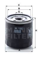 W7032 - Filtr oleju MANN 