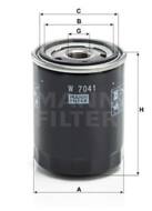 W7041 - Filtr oleju MANN NISSAN zastąpiony przez: W818/82