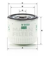 W9050 - Filtr oleju MANN FORD TRANSIT/