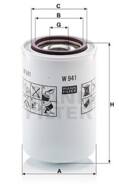 W941 - Filtr oleju MANN /wkład/ 