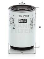 WK1060/3X - Filtr paliwa MANN 
