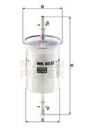 WK6032 - Filtr paliwa MANN 
