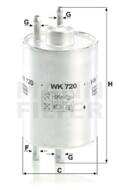 WK720 - Filtr paliwa MANN DB C240/C280 V6 E280 96-