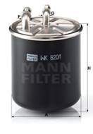 WK820/1 - Filtr paliwa MANN 