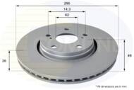 ADC01150V - Tarcza hamulcowa COMLINE COAT /przód/ 295x26 TOYOTA AURIS 07-/ AVENSIS 09-