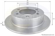 ADC1016 - Tarcza hamulcowa COMLINE COAT 299x10 /tył/ DAEWOO