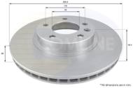 ADC1118V - Tarcza hamulcowa COMLINE COAT 296x28 /przód/ OPEL