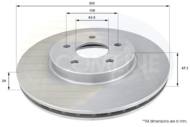 ADC1215V - Tarcza hamulcowa COMLINE COAT 300x24 /przód/ FORD MONDEO 00-/JAGUAR X-TYPE 01-09