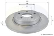 ADC1229 - Tarcza hamulcowa COMLINE COAT 280x11 /tył/ FORD FOCUS II 04-/VOLVO S40 II