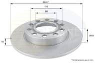 ADC1446 - Tarcza hamulcowa COMLINE COAT /tył/ 245x9,9 VAG