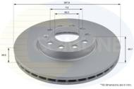 ADC1455V - Tarcza hamulcowa COMLINE COAT 288x25 /przód/ (odp.DF4295) VAG A3 03-/TOURAN 03-/GOLF V/OCTAVIA 04-