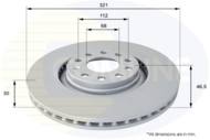 ADC1473V - Tarcza hamulcowa COMLINE 321x30 /przód/ VAG A4 95-/A5 09-/A6 97-05/EXEO 09-