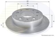 ADC1578 - Tarcza hamulcowa COMLINE 280x16 /tył/ PSA JUMPER/BOXER 06-/FIAT DUCATO 06-