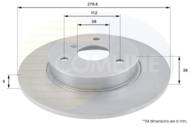 ADC1607 - Tarcza hamulcowa COMLINE COAT /przód/ 280x9 DB 280x9 SMART -07